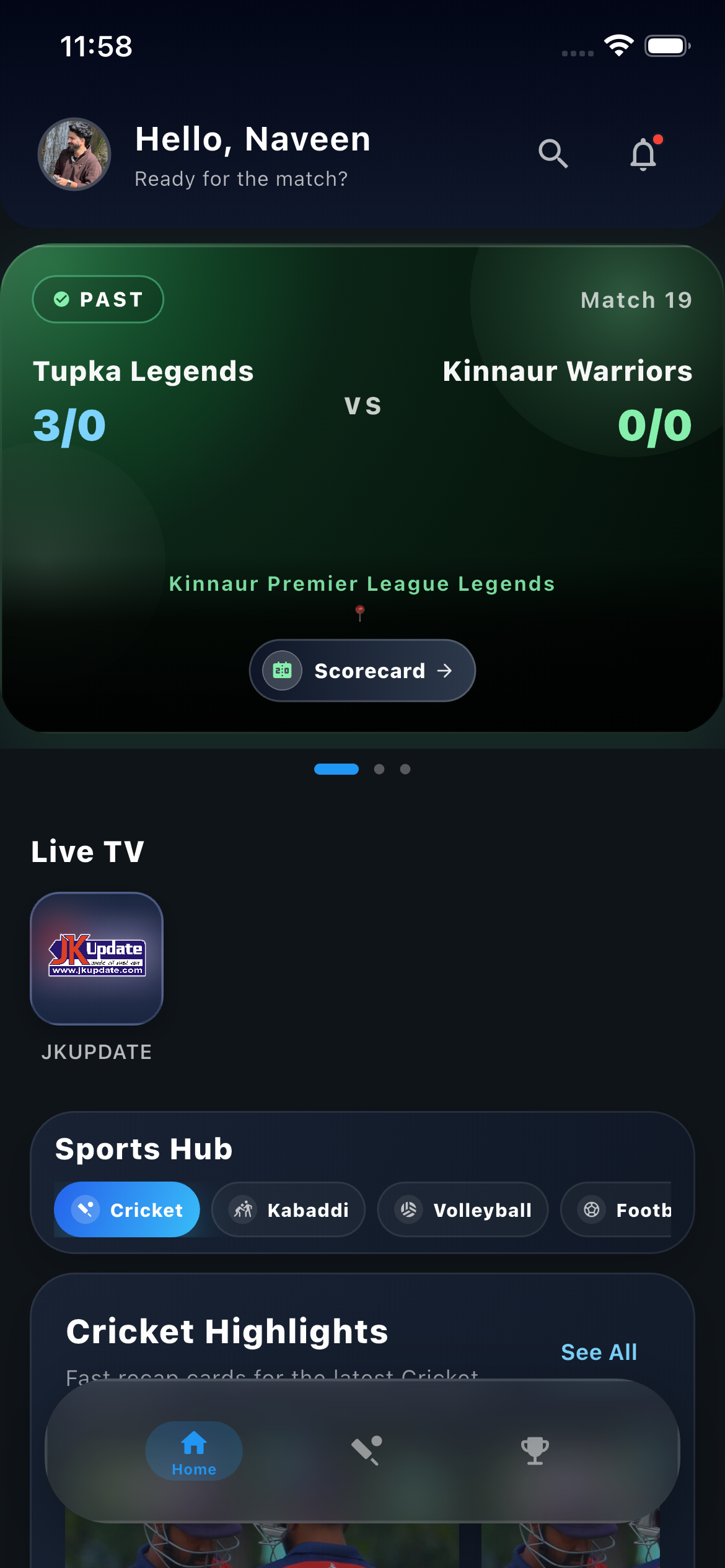 Live Sports Pro app screenshot 2